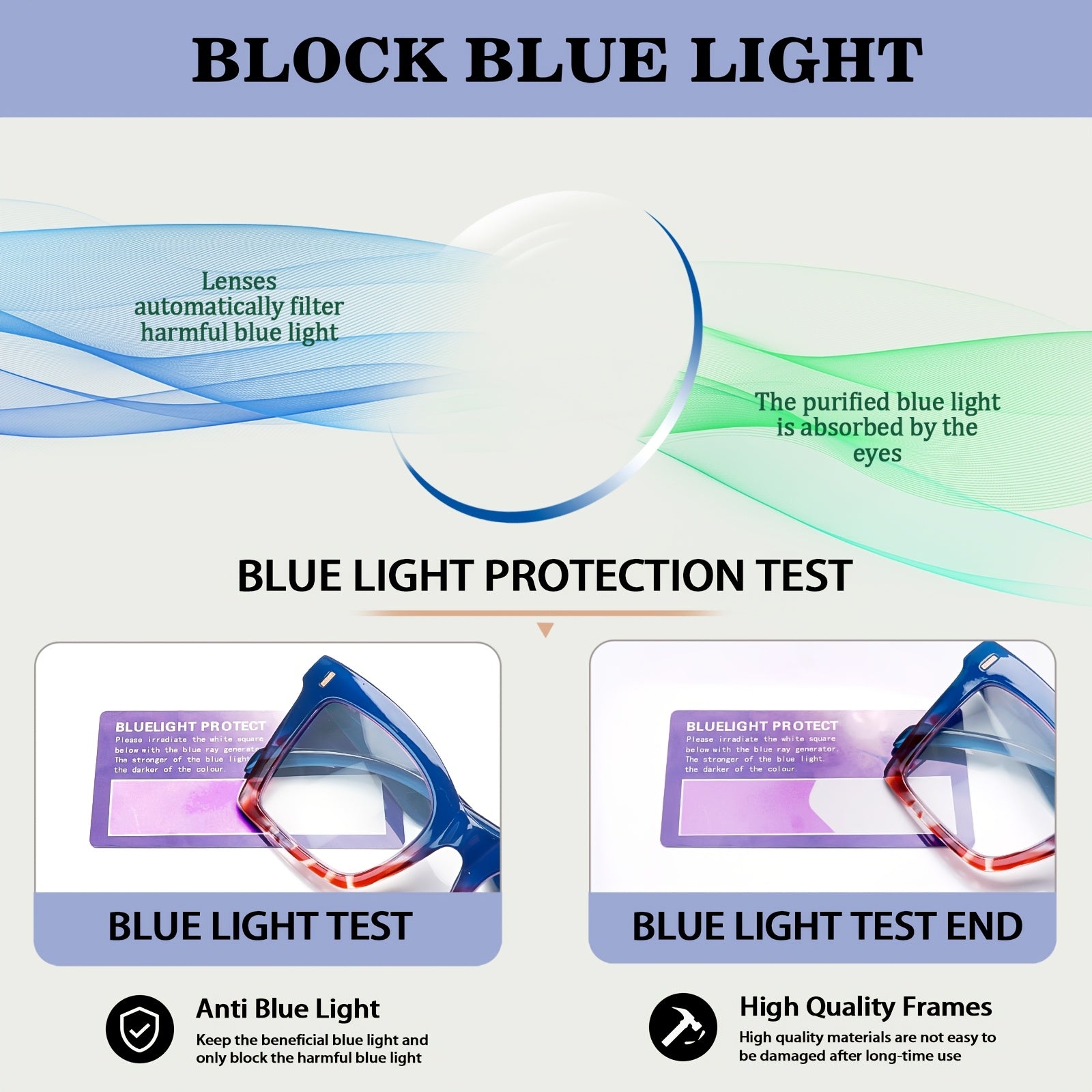 KERECSEN 5 Pairs Large-frame Blue Light-blocking Readingglasses In Stylish Colors, Featuring Spring Hinges Thatsuit A Various Face Shapes. The Premium Blue Light-blocking Lenses Effectively Relieve Eye Strain