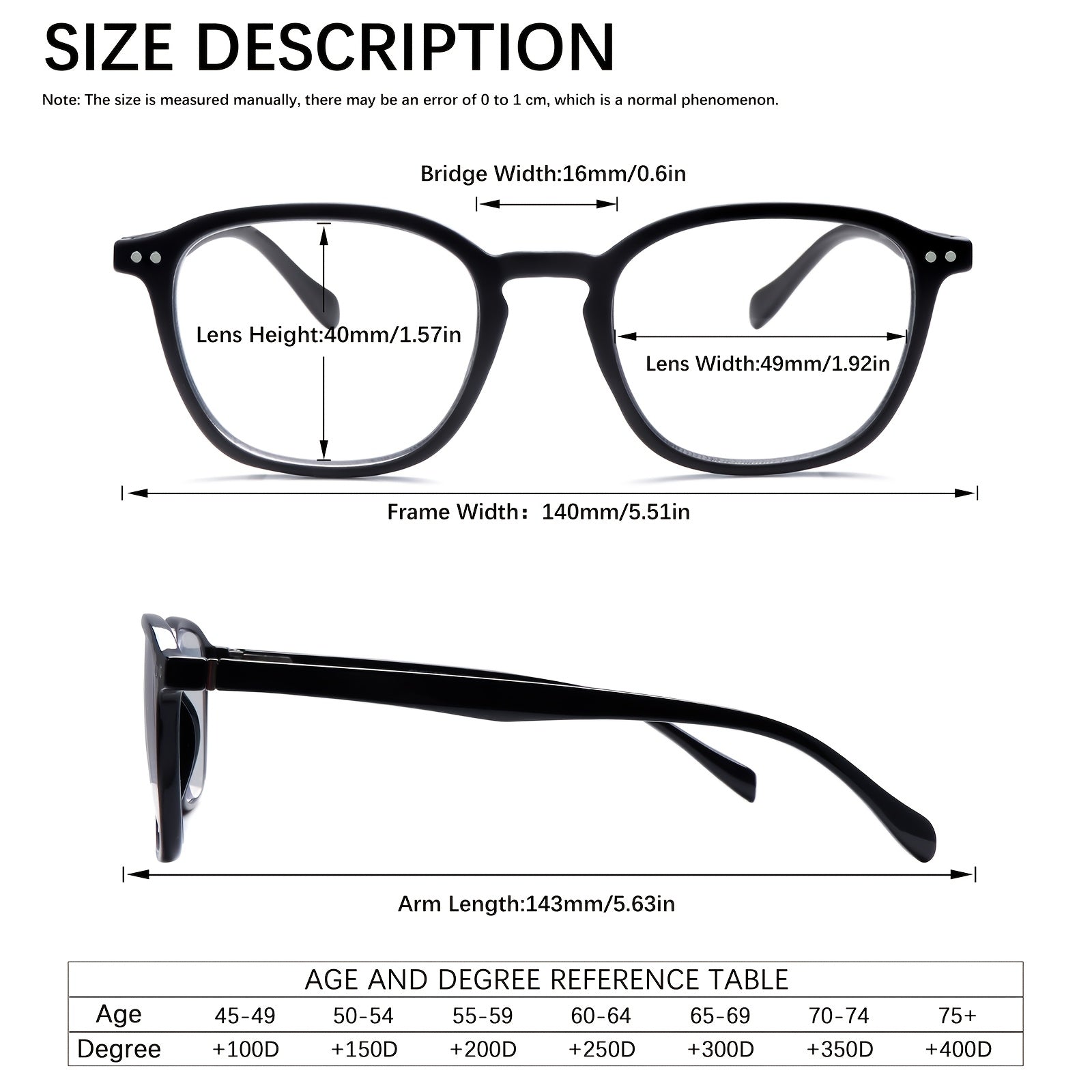 KERECSEN 5-Pack Minimalist Style Reading Glasses for Women And Men Blue-Light Blocking Computer Glasses Fashionable Oval Frame Reading Glasses Reading Glasses with Spring Hinge Lightweight And Comfortable Eyeglasses for Reading
