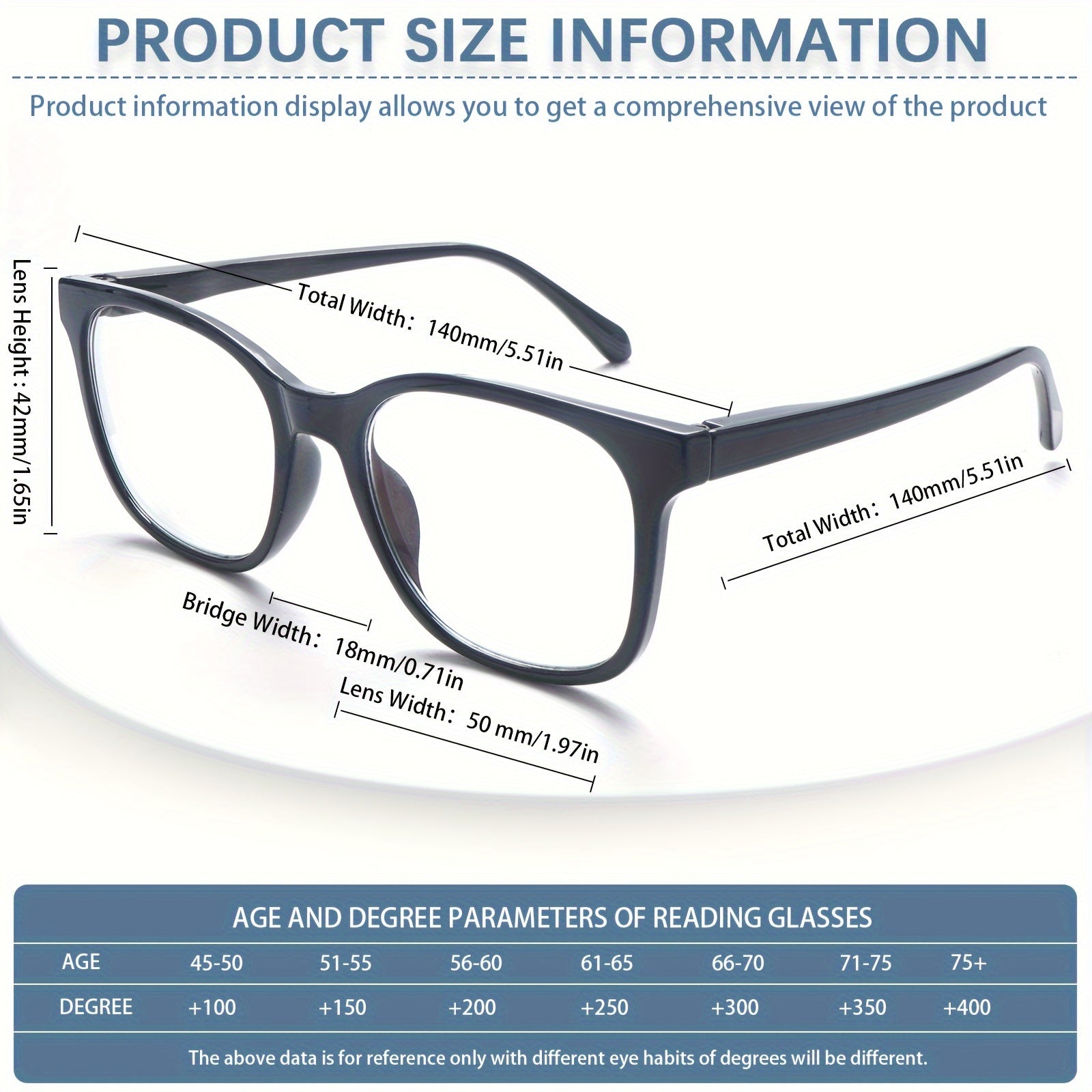 KERECSEN Pack Unisex Classic Full-Rim Square Reading Glasses, HD Blue Light Blocking Lenses, Ultra-Light Plastic Frame with Flexible Spring Hinges, Multi-color Everyday Fashion Readers