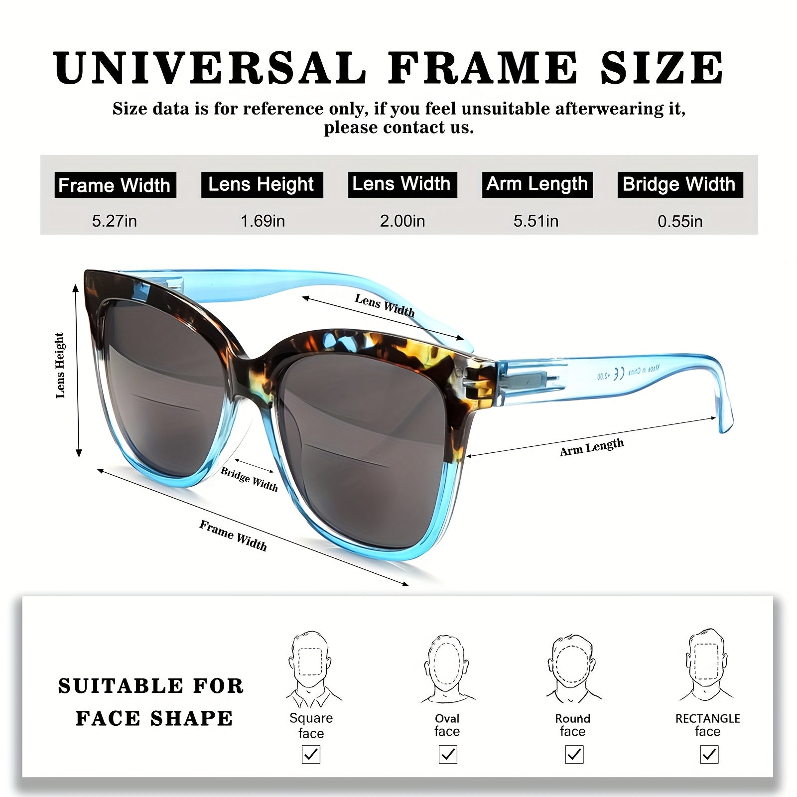 KERECSEN Bifocal Reading Sunglasses  for Women