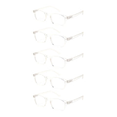 KERECSEN 5 Pack Rectangle Reading Glasses Unisex 202-2 - kerecsen