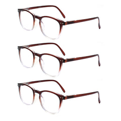KERECSEN 3 Pack Rectangle Reading Glasses Unisex 159 - kerecsen