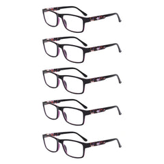 KERECSEN 5 Pack Rectangle Reading Glasses 142 - kerecsen