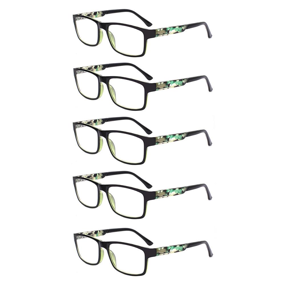 KERECSEN 5 Pack Rectangle Reading Glasses 142 - kerecsen