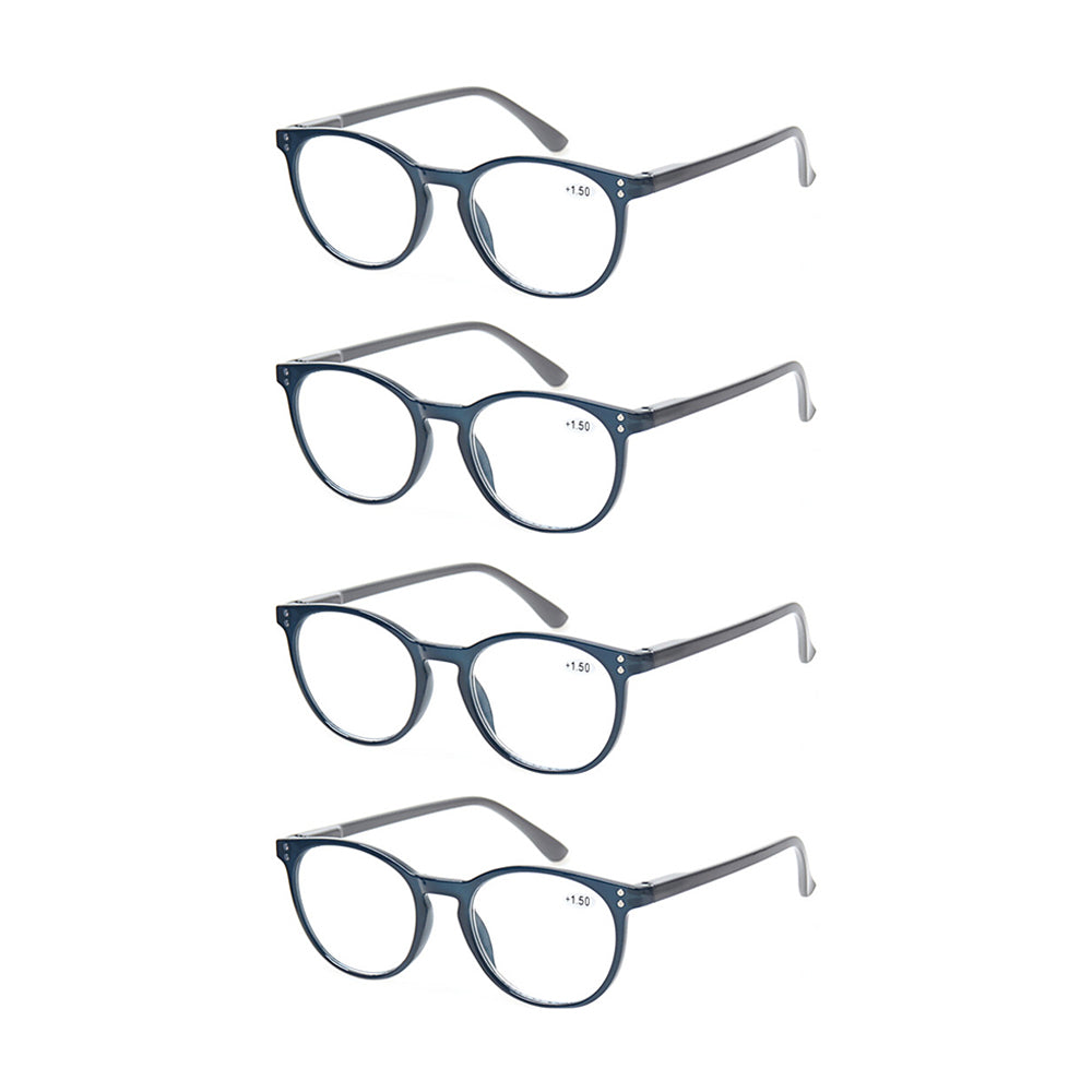 KERECSEN 4 Pack Oval Reading Glasses 169-3 - kerecsen