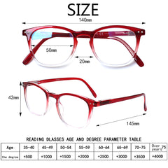 KERECSEN 3 Pack Rectangle Reading Glasses Unisex 159 - kerecsen