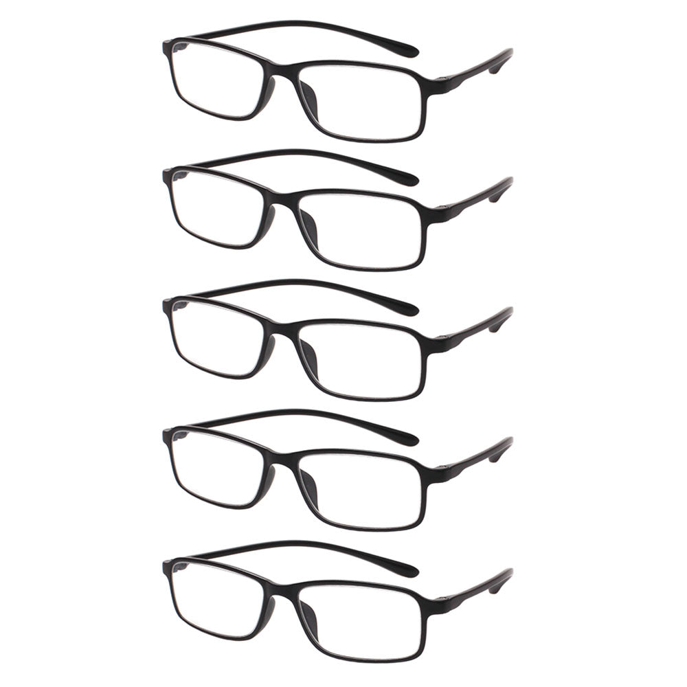 KERECSEN 5 Pack Rectangle Reading Glasses Unisex 191-1 - kerecsen