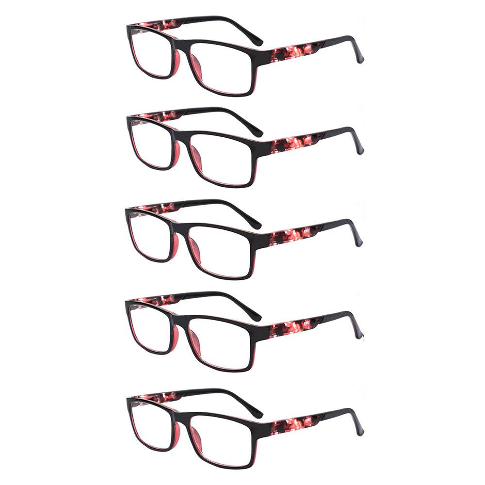 KERECSEN 5 Pack Rectangle Reading Glasses 142 - kerecsen