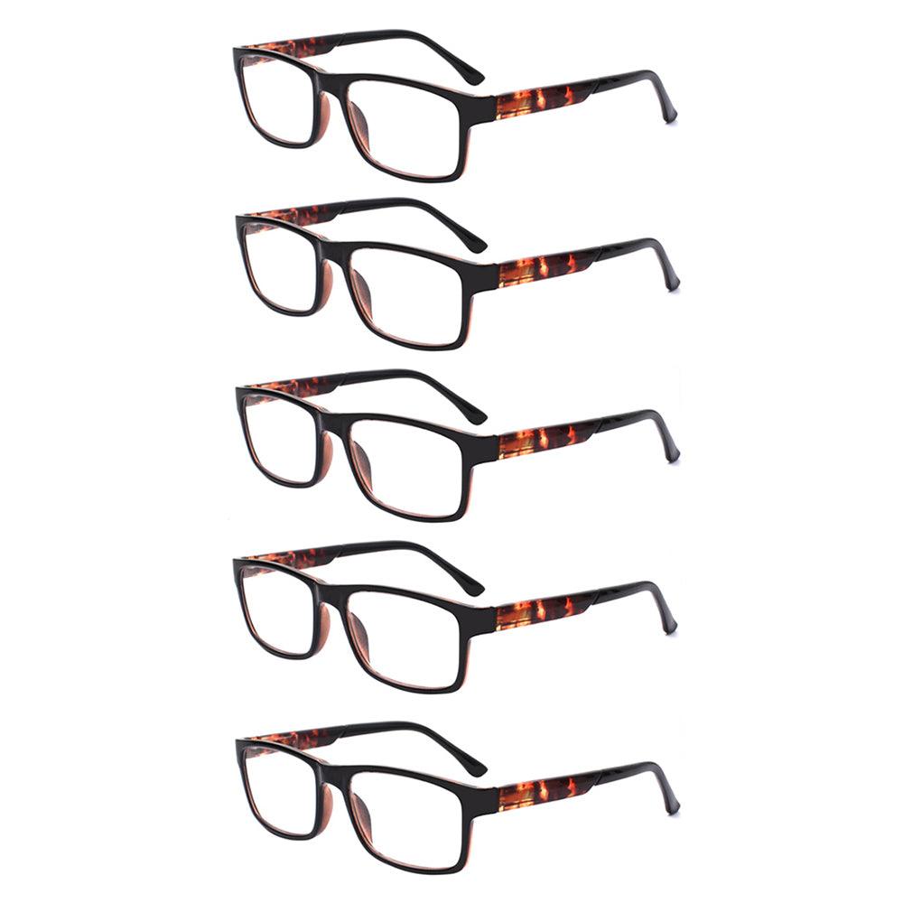 KERECSEN 5 Pack Rectangle Reading Glasses 142 - kerecsen