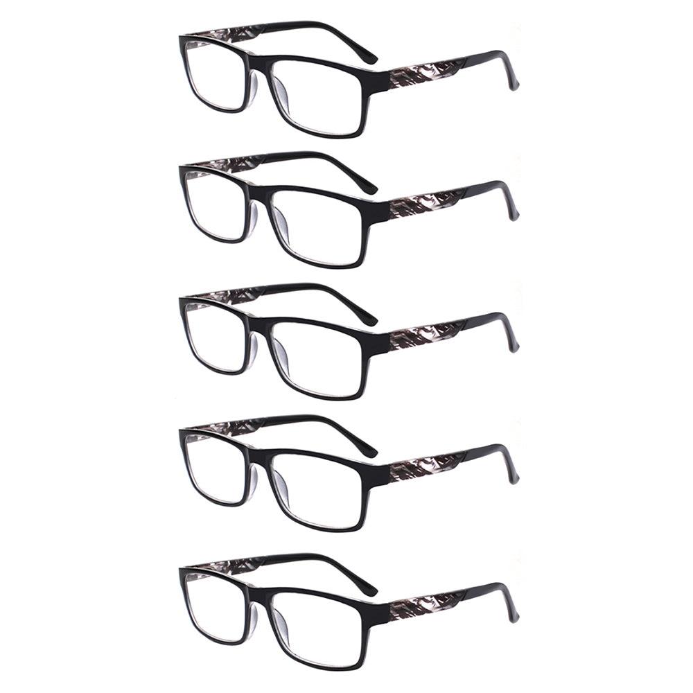 KERECSEN 5 Pack Rectangle Reading Glasses 142 - kerecsen