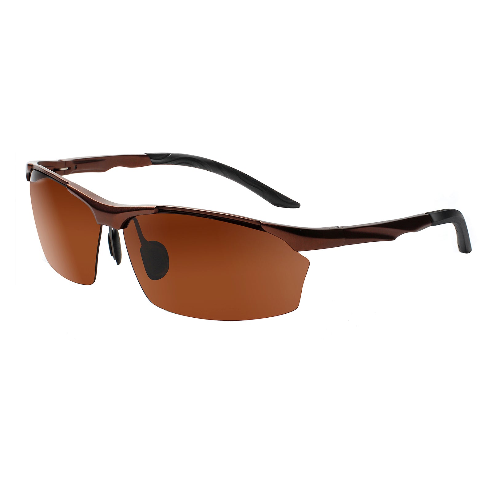 Mens Sports Polarized Sunglasses for Men - Al-Mg metal 8513