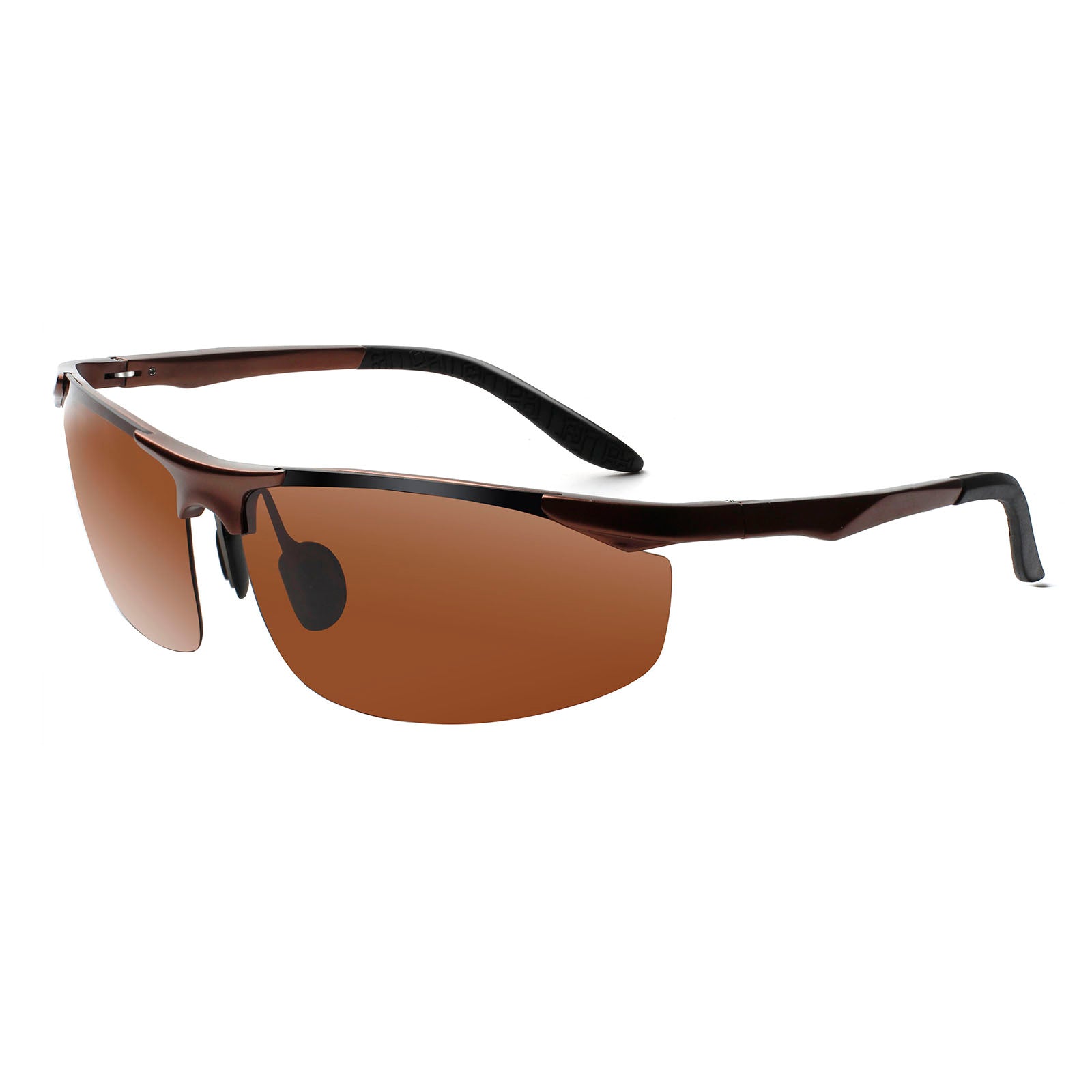 Mens Sports Polarized Sunglasses for Men - Al-Mg metal 8179