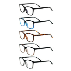 KERECSEN 5 Pack Rectangle Blue Light Blocking Computer Glasses Unisex FLG273 - kerecsen