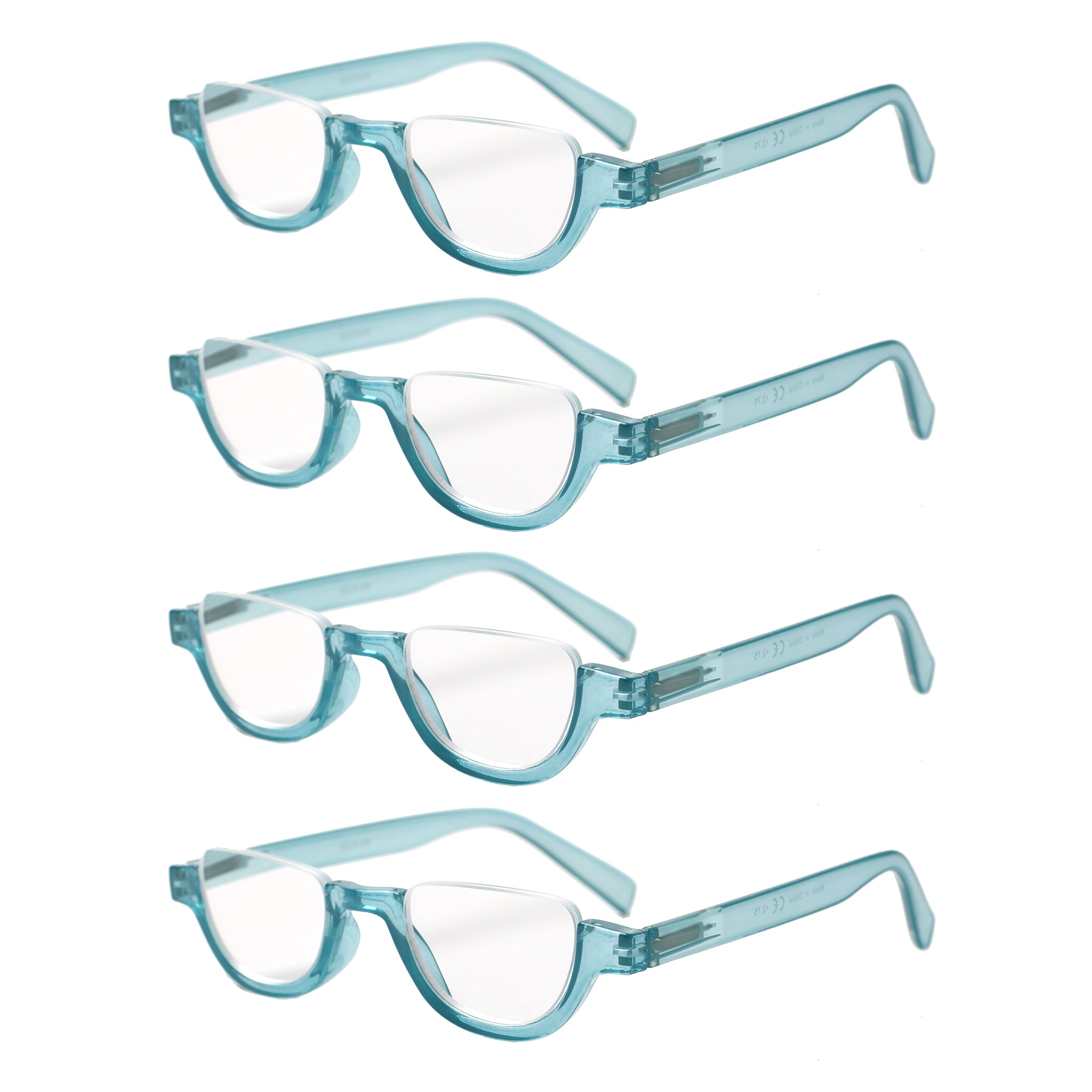 Semi-Rimless Reading Glasses Unisex 4 Pack 218-4 | KERECSEN