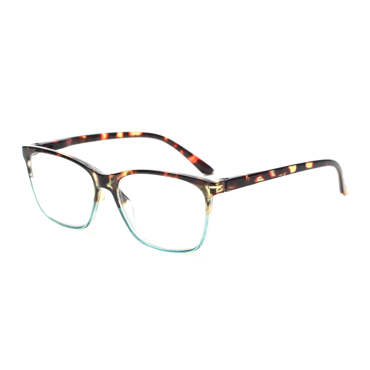 Reading Glasses for Men and Women with Classic Rectangular Lenses 246 Green